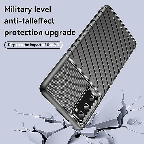 Image of amazon basics Shockproof Mobile Cover for Samsung Galaxy S20 FE 5G / 4G (360 Degree Protection | Protective Design | Anti-Scratch Tough Slim TPU Case), Black