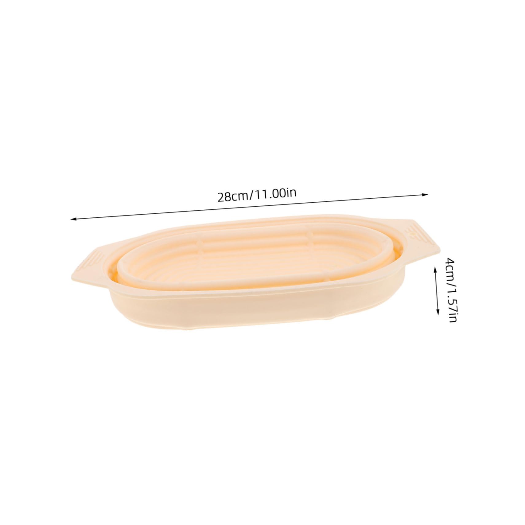 Cesta Banneton Redonda de Silicona, 1 Juego Plegable | Gran Capacidad, Acero Inoxidable y Accesorios Incluidos para Fermentar y Hornear en Casa