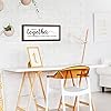 Jetec Farmhouse Wall Decor Rustic Modern Framed Hanging Plaque Together They Built a Life They Loved Sign 14 x 6.4 Inches Wooden Signs for Home Love Decorations #2