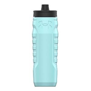 Under Armour Squeeze Water Bottles 32 oz Water Bottles Sideline Sports Water Bottle with Quick-Shot Lid Quick Easy
