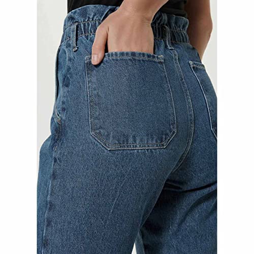 Calça Jeans Feminina Cintura Alta Slouchy