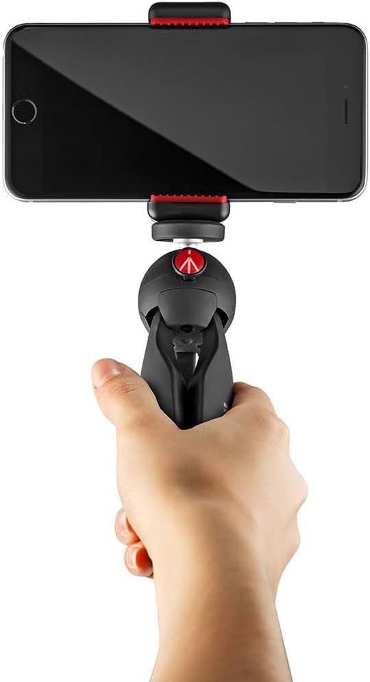 Manfrotto Pixi Mini Tripod with Smartphone Clamp, Black