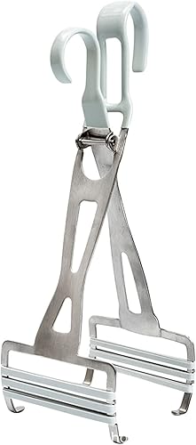 Mango universal antiescaldaduras para platos de acero inoxidable, soporte para bandeja de acero inoxidable, para horno, tostadora de microondas