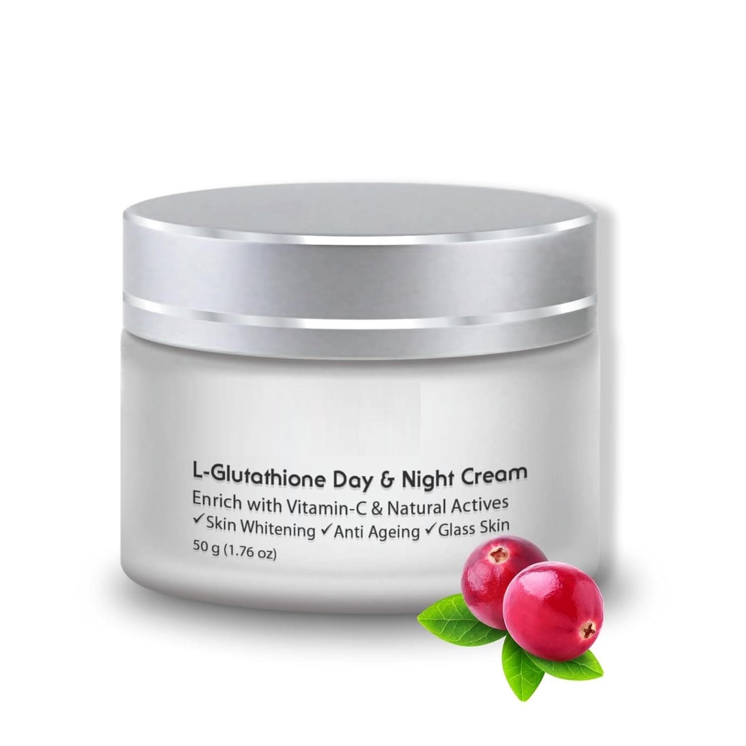 Amazon.com: 1.76oz L- Glutathione and Vitamin C Face Cream for Skin  Whitening, Anti Ageing and Glass Skin, Enrich with Natural Actives, 50 Gm :  Beauty & Personal Care