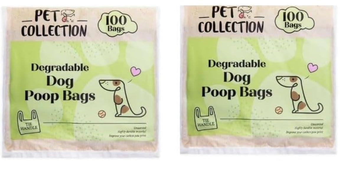Pet Collection 100 Dog Poo Bags Lemon Scented
