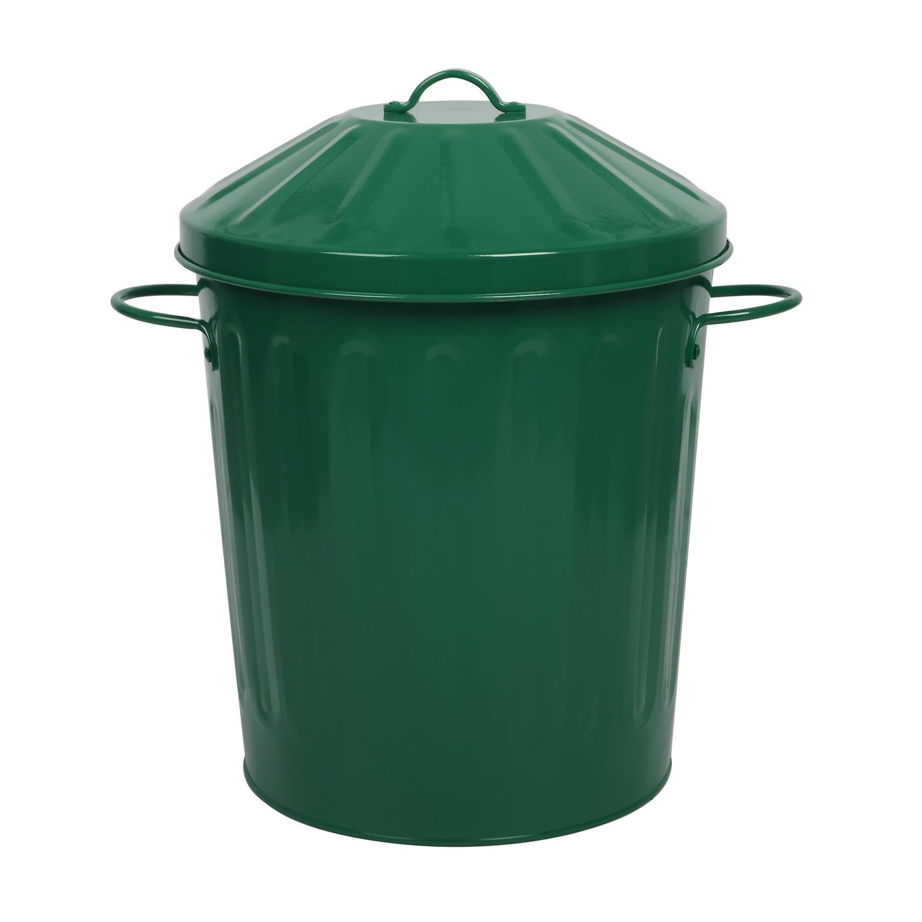 simpa 60L Colourful Vintage Style Metal Tapered Dustbins & Lids - Pink 62cm (H) x 38cm (Dia) — view 19