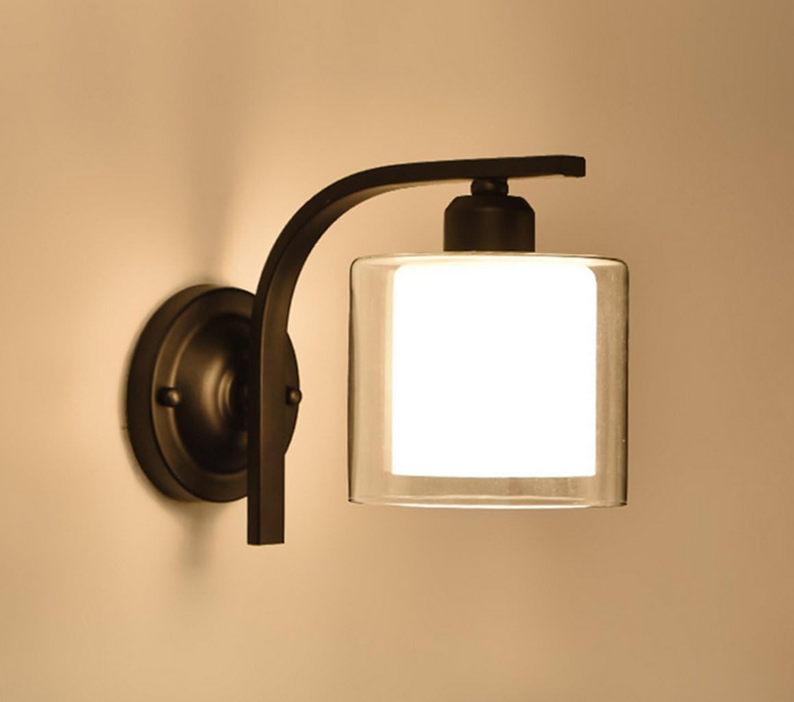 mmn American, wall lamp, modern, simple, iron, bedroom, bedside, wall lamp, living room, backdrop, corridor, aisle, lamp mmn