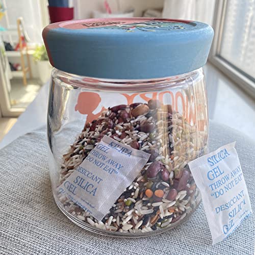 Image of 2g Silica Gel Desiccant Packets (100 Packs), Humidity Moisture Absorbers | Rechargeable Desiccant Bag for Home First Aid Kits; Moisture Control Dehumidifier Packs for Storage; Tear-resistant Packaging