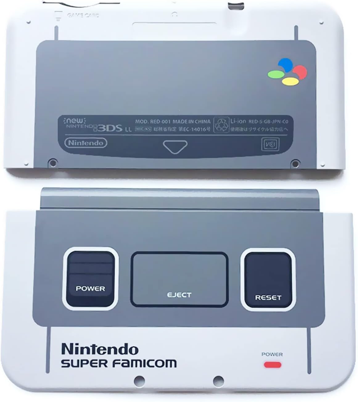 New for New3DS XL SFC Shell Top & Bottom Coverplate Replacement, for