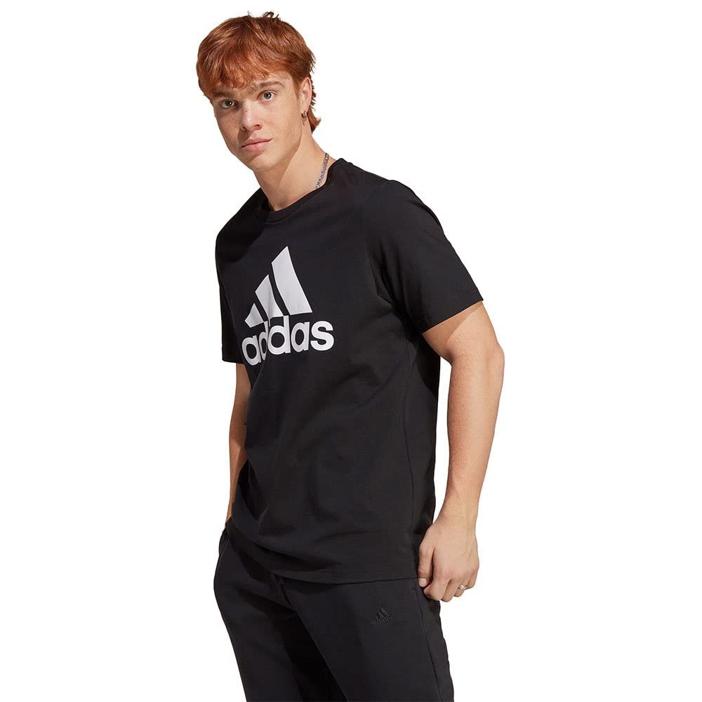 adidas Essentials Single Jersey Big Logo T-Shirt Camiseta de Manga Corta Hombre (Pack de 1)