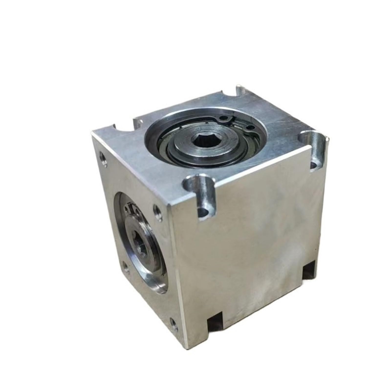 Mechanical Steering 1pcs 1:1 Spiral Bevel Gear Commutator 8mm Hexagonal Hole 90 Degree Reduction Gearbox Single Output Shaft Reversing Gearbox Direction Transmission