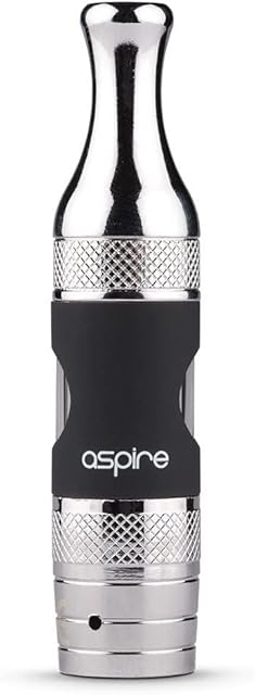 Aspire ET-S Glass Clearomiser Uses New BVC (Bottom Vertical Coil) or BDC (Bottom Dual Coil) Coils (Black) No Nicotine