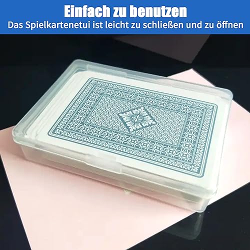 Pack of 10 Playing Cards Box, Collectible Card Case, Storage Box, Transparent Plastic Playing Card Box - Image 4
