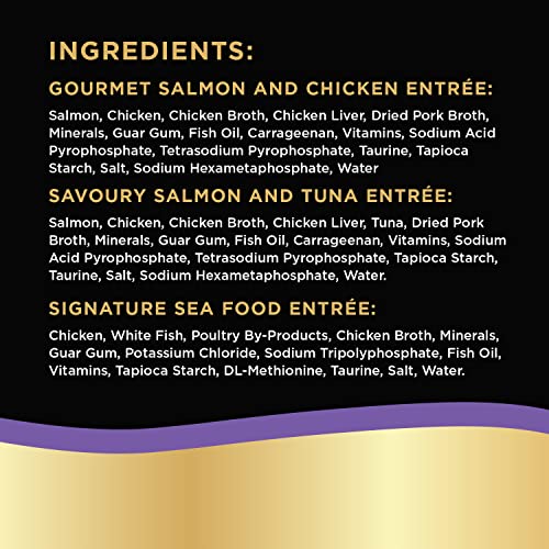 SHEBA Bistro Perfect PORTIONS Cat Food Wet Adult, Paté Gourmet Salmon & Chicken, Savoury Salmon & Tuna and Signature Seafood Entrée Variety Pack, (24) 75g Trays image 7