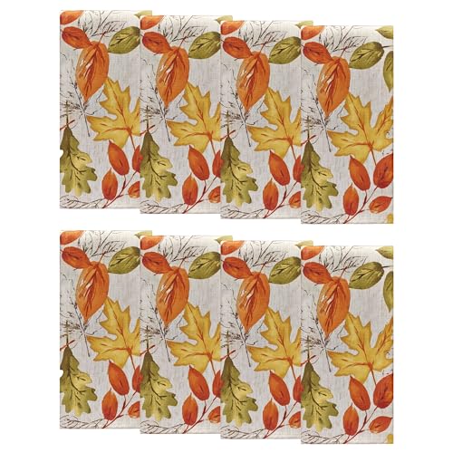 Elrene Home Fashions Autumn Leaves Printed Fall...