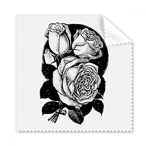 Chiffon de nettoyage pour lunettes et écran de téléphone portable en tissu imprimé rose 5pcs