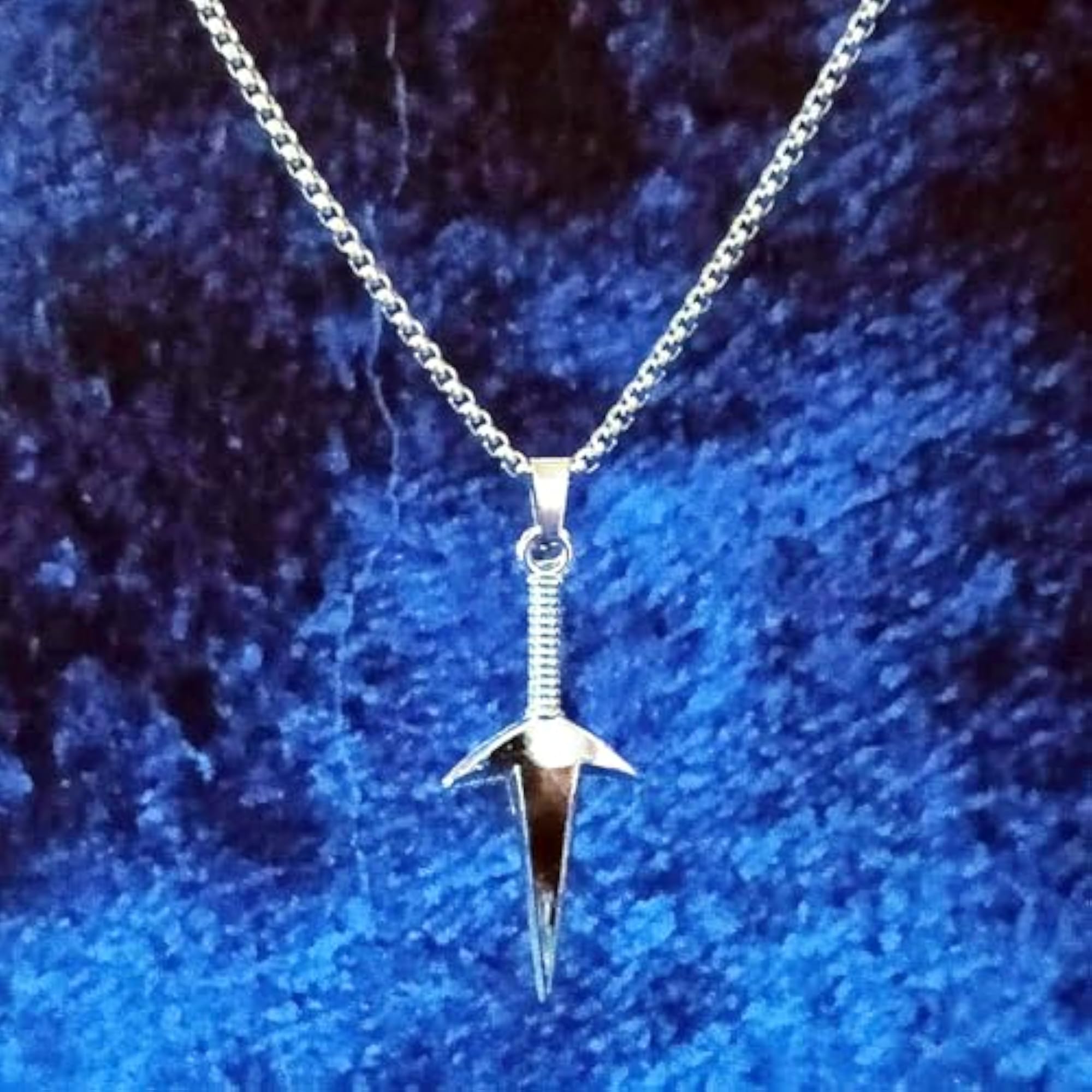 Men's Stainless Steel Sword Pendant Chain Necklace