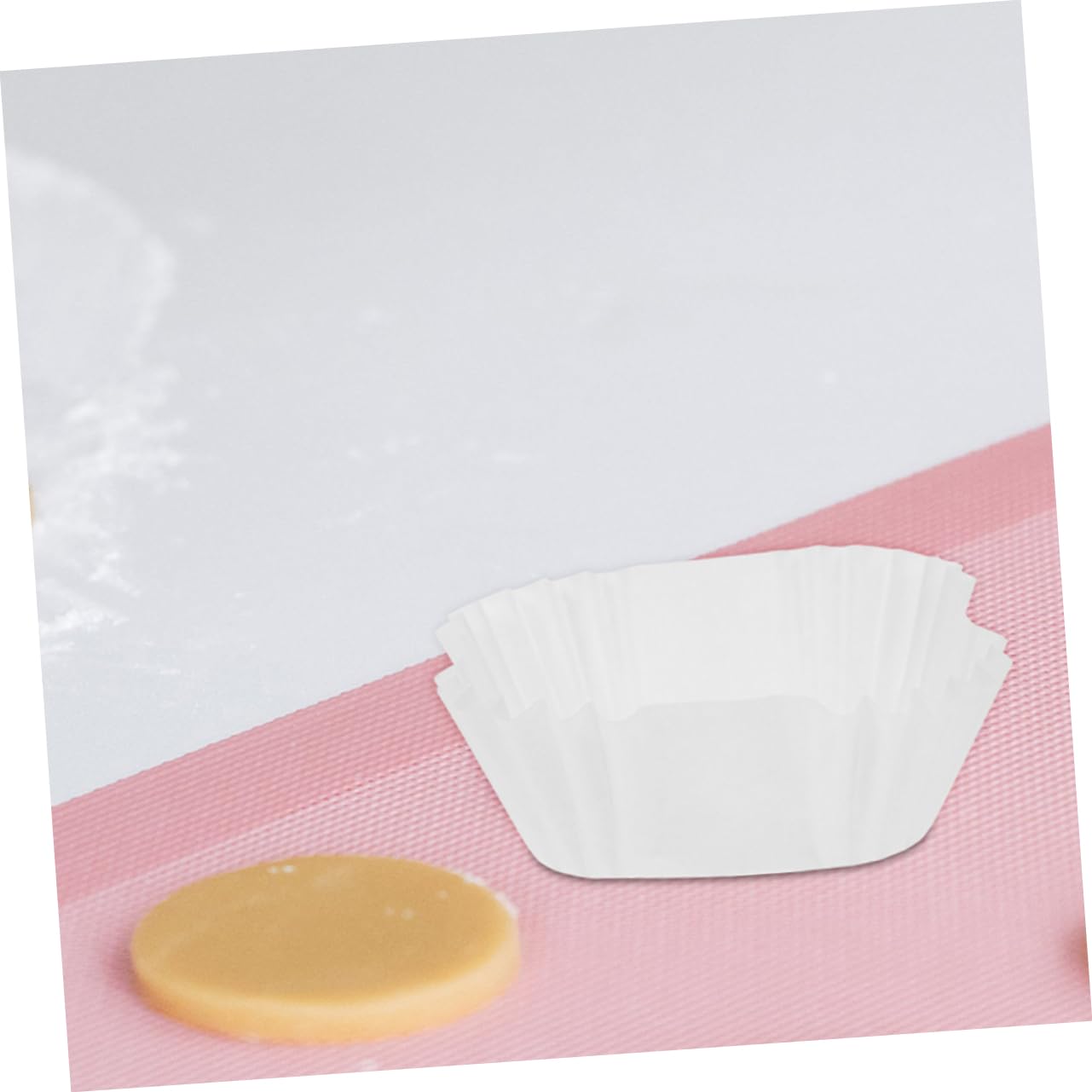 IMIKEYA 4 Ensembles Tasses À Gâteau Moules À Muffins De Mariage Doublures De Moules À Muffins À Gâteau Moules À Pâtisserie Grands Moules À Muffins Blanche Papier 2000 Pièces * 4