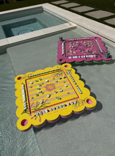 Mesa flotante para Mahjong Girl Tribe Co 33” amarilla miniatura 4