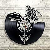 reloj bolsillo zelda 【Fácil de instalar】: el reloj de pared con disco de vinilo tiene su propio gancho detrás, fácil de colocar en la pared y disfrutar desde el primer momento en que saca el reloj de la caja.