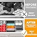 SpaceAid Drawer Organizer Clothes, 12 Pack Dresser Organizer Bins for Nursery, Closet Organization and Storage Dividers for Clothing, Baby Clothes, Underwears, Socks (Grey)