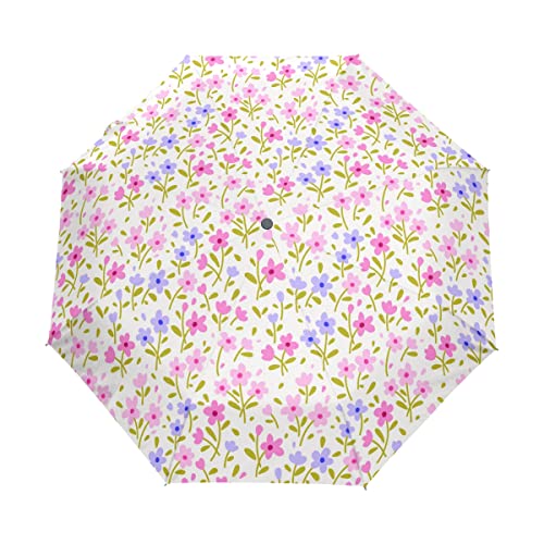Parapluie pliable automatique coupe-vent pour femmes et enfants pressés