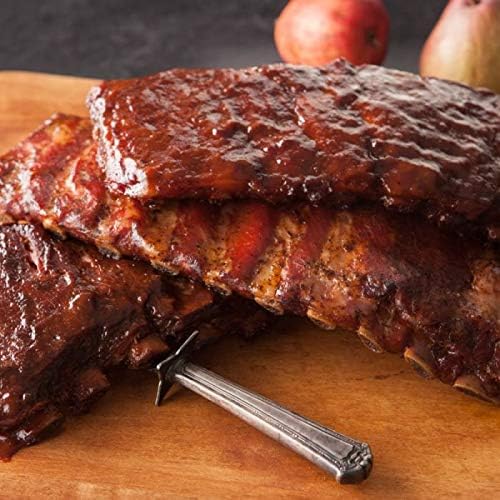 Burgers' Smokehouse Fully Cooked Pork Ribs (Dry Rubbed (Seasoned) St Louis Style, Eight Half Slabs)