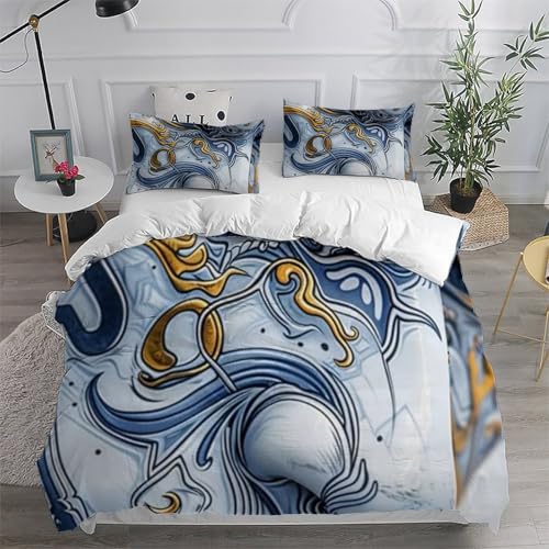 Housse de couette King imprimé 3D avec 2 taies d'oreiller garcon - 6