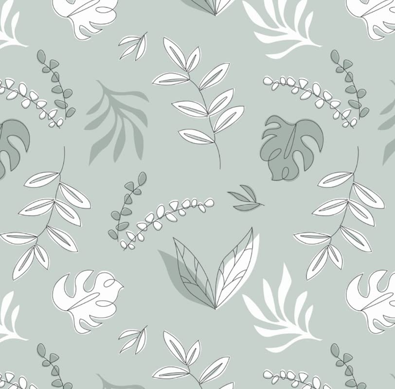 The Craft Cotton Co - Flourish & Grow Botanical Leaves Cotton Fabric by 0.5 Metres 44'' Wide 100% Cotton Craft Fabric Material for Quilting, Sewing, Dressmaking