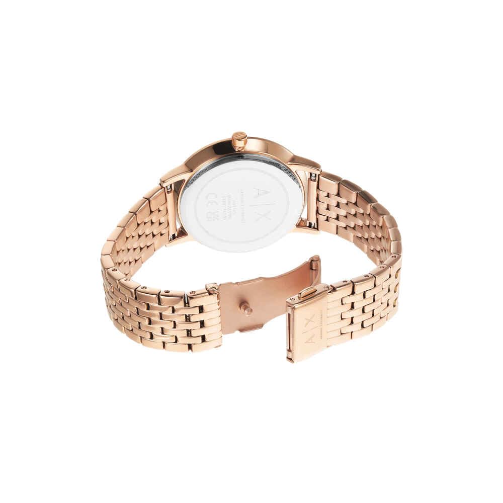 Armani Exchange Orologio da donna, Movimento al quarzo a tre lancette e cassa da 36 mm con cinturino in acciaio inossidabile