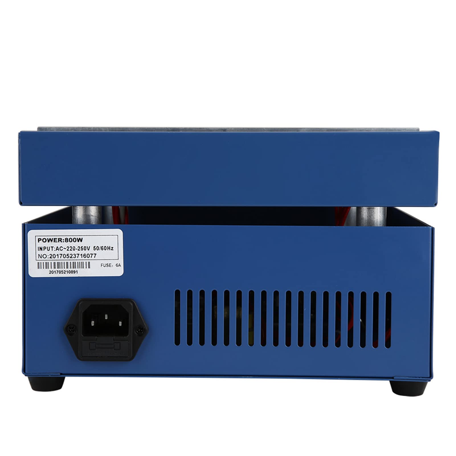Qinlorgon Piastra di Riscaldamento elettrica - 110/220V AC 800W 200 * 200mm LED Stazione di preriscaldamento della Piastra di Riscaldamento elettrica a microcomputer(EU Plug)