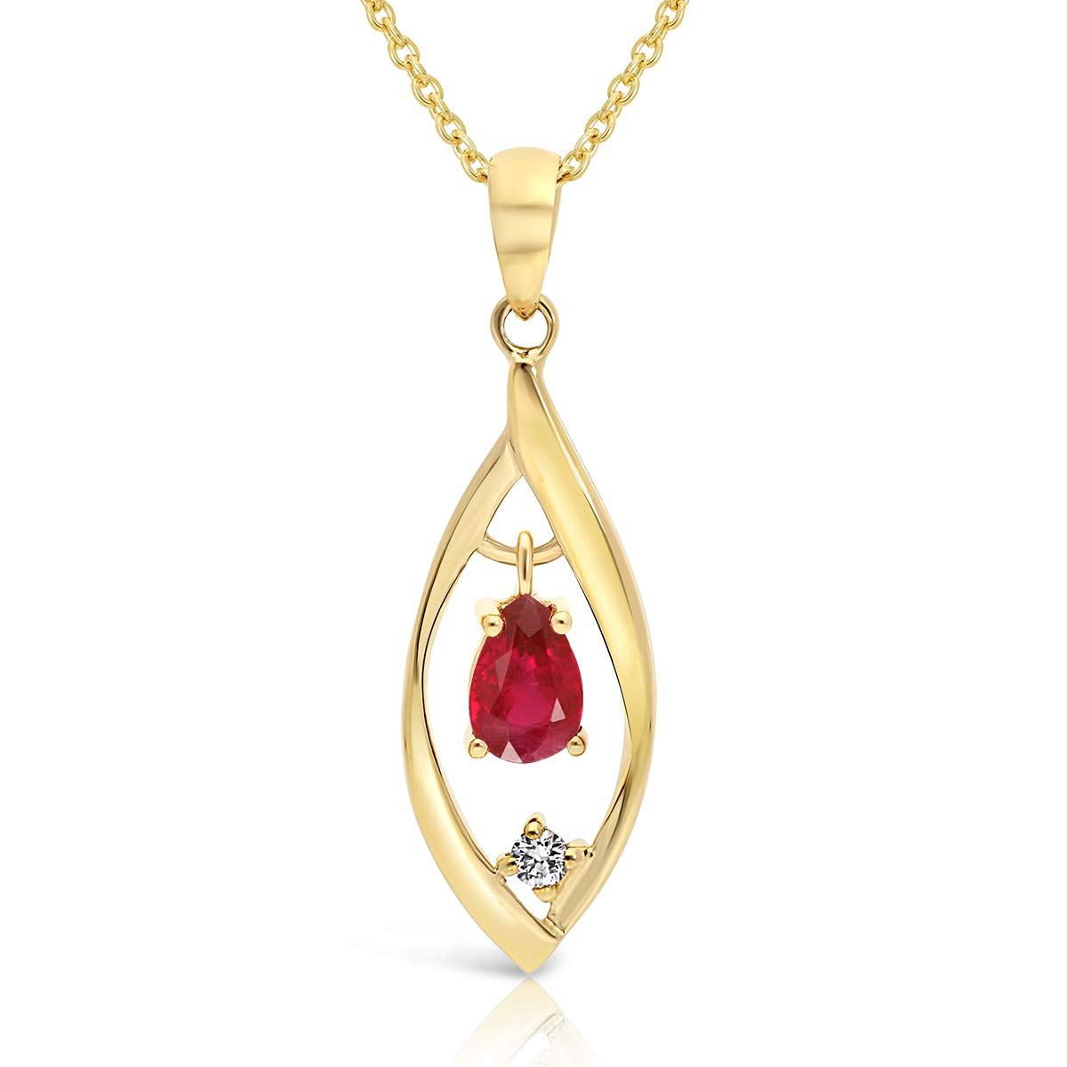 Colgante Oro Rosa 18 Quilates Con Topacio Azul London Y Paraiba