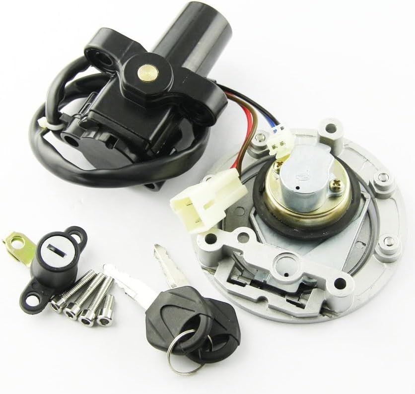 Motorcycle Repair Parts Motorcycle Ignition Switch Seat Lock Key Fuel Cap for Yamaha XT660 XT660Z Tenere MT03 YZF R6 R6 R1 XJ6 XJ6F XJ6N FJ09 FZ09 FZ07 Easy to Install