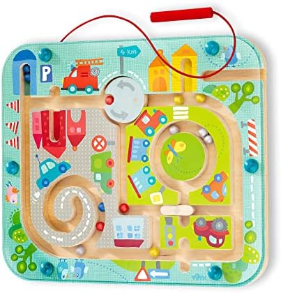HABA Town Maze Magnetic Puzzle Game - Learning & Education Toys for Preschoolers