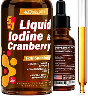 Iodine Supplement for Thyroid Support - Iodine Drops for Weight Loss & Metabolism