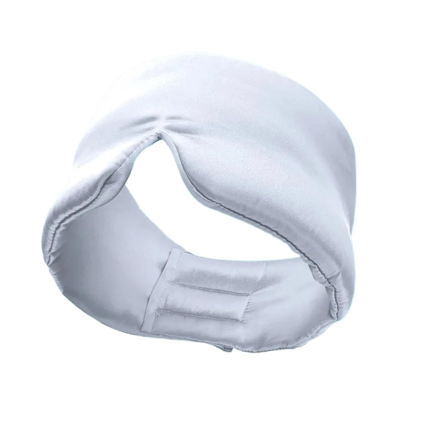 Lot de 2 masques sommeil en soie mûrier, cache-yeux, portable for voyage, for sieste, bandeau doux et lisse Pour Dormir, Les Siestes(Sliver)
