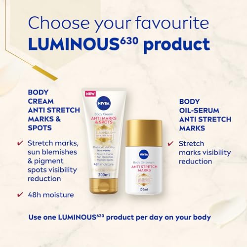 Elimina el contraste de las estrías con NIVEA LUMINOUS630 Antiestrías corporal 7