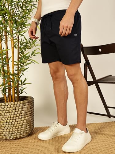 Image of Thomas Scott Men's | Solid | Chino Shorts | Regular Fit | 100% Cotton | Above Knee | Casual Short