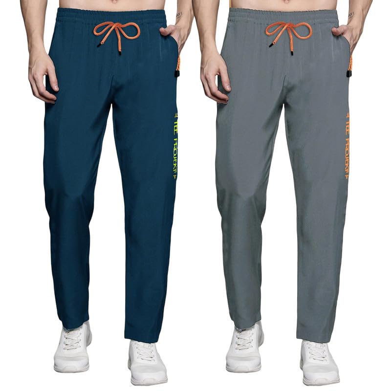 Pinkmint Combo Track Pant for Men Soild with Pocket Active Wear ll Gym Wear (Pack of 2)