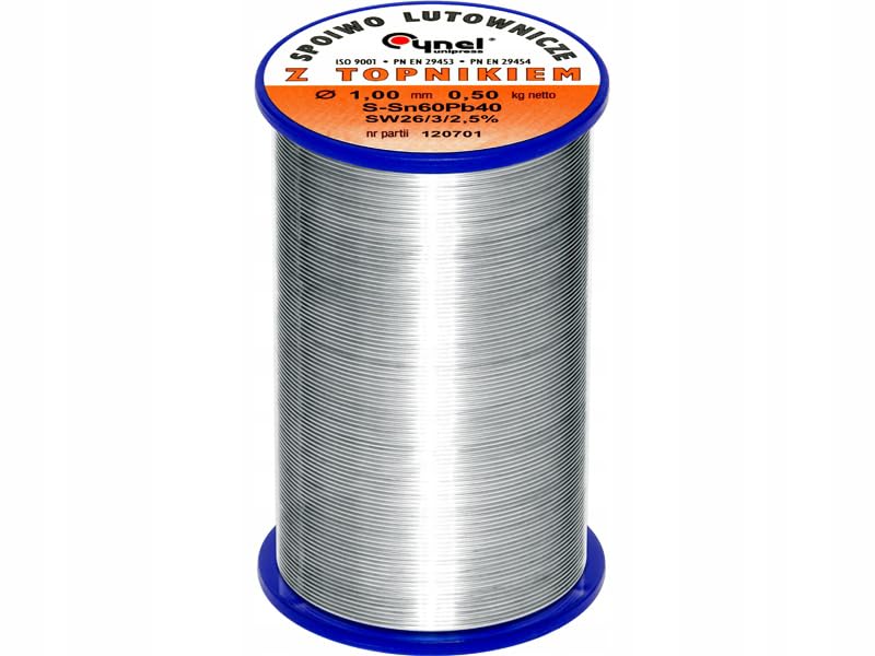 CYNA DO LUTOWANIA Z TOPNIKIEM SPOIWO 500G 1MM