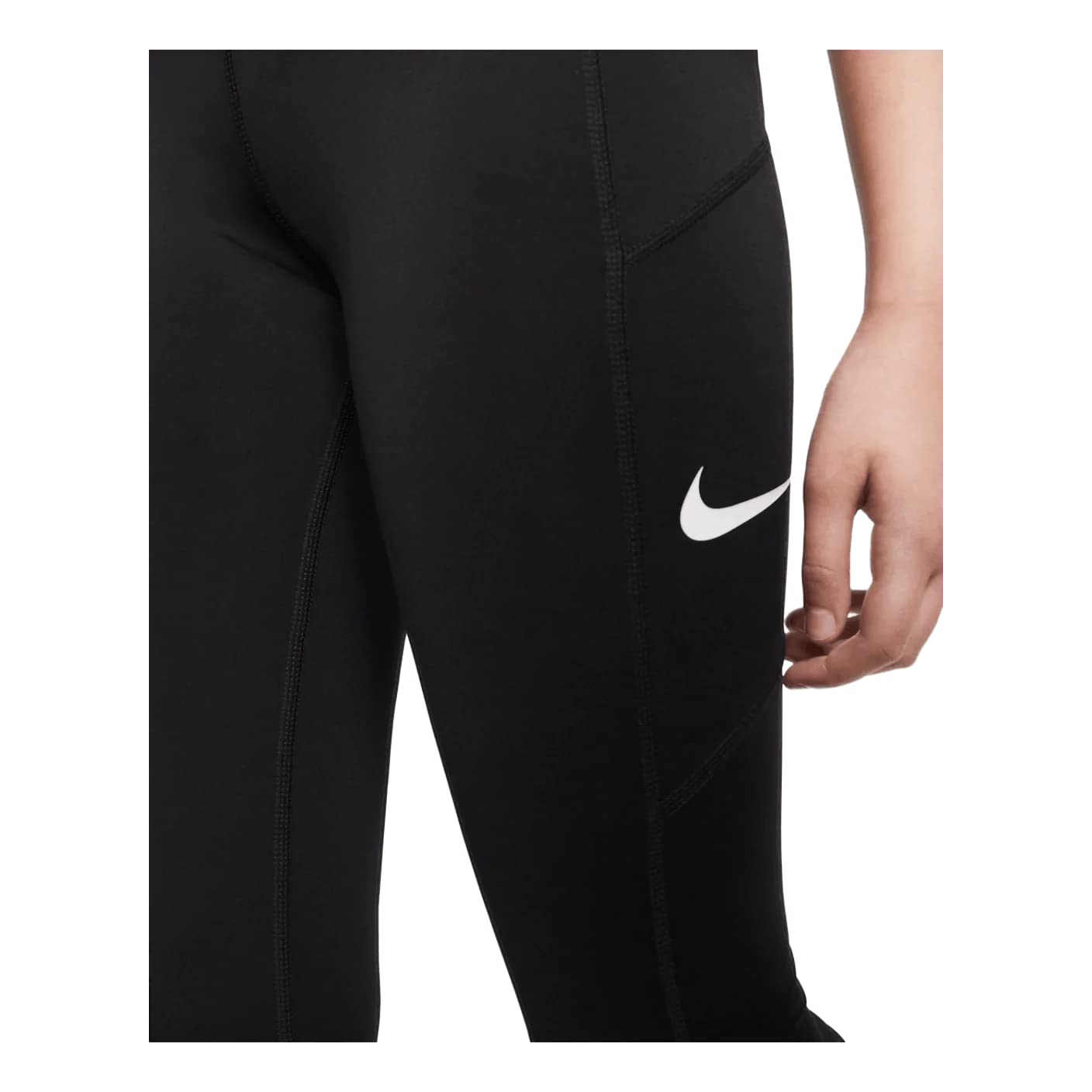 NIKE CI9940-010 Leggings, Black/White, XS para Niñas