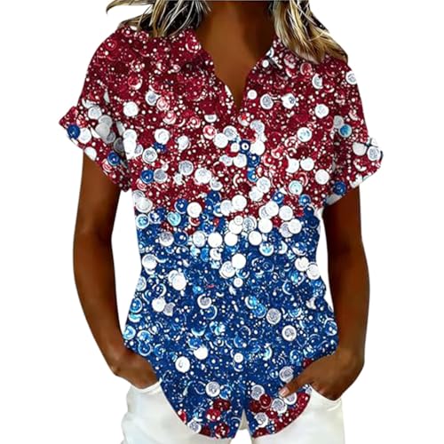 Chemise courte seersucker homme pour la fête de l'indépendance