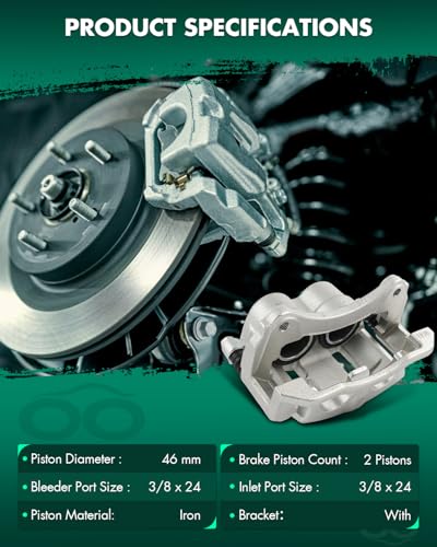 Image of SCITOO - Front Right Disc Brake Caliper Assembly w /Bracket For Ford,For Mazda,For Mercury Models - For B2300,For B2500,For B3000,For B4000,For Explorer,For Mountaineer,For Ranger 18B4606
