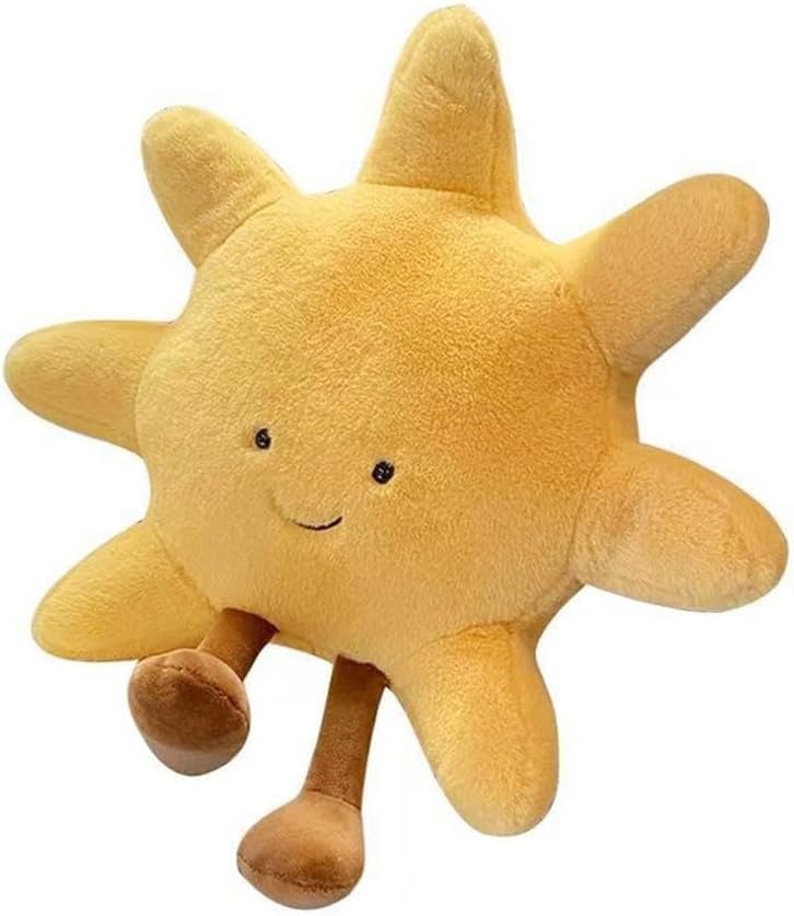 JOSON Sun Shaped Plush Toys Soft Bedside Sofa Pillows Used for Home Decoration as Birthday Gifts for Children and Girls (Sun)