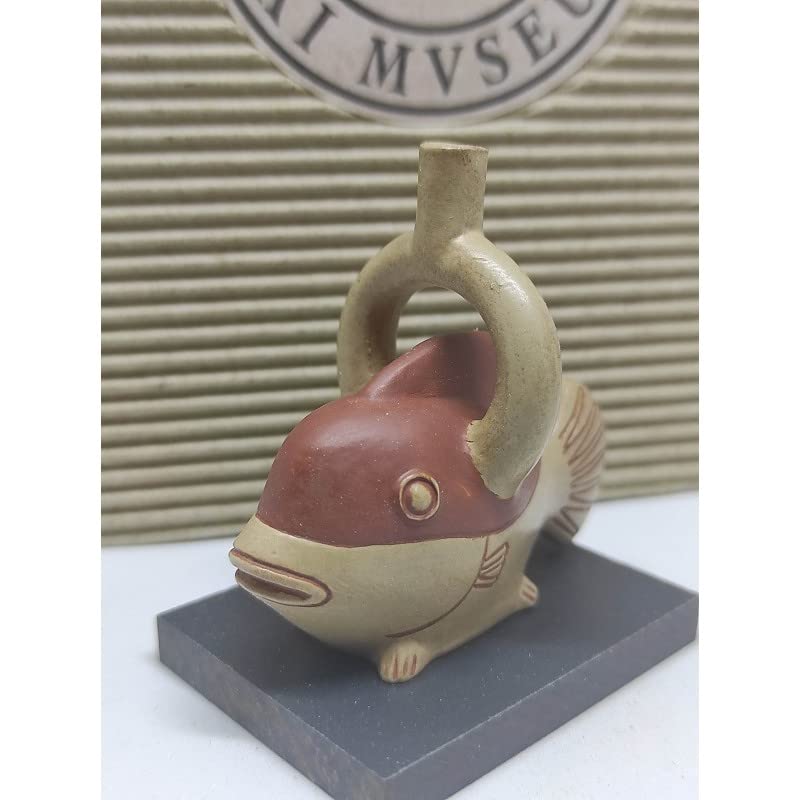 Céramique Mochica pour sublimer un salon vase poisson du Pérou