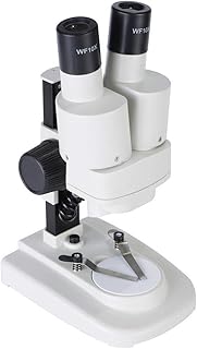 Microscope Binocular Microscope 20X Children Kids Students All-Metal LED Light Microscope Biology Biological Science Scientific Lab Experiment Microorganism Microscopic Magnifier