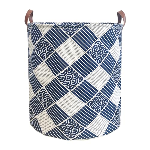 TeLUVHome 80L Waterproof Laundry Hamper in Family Leather Handle Laundry Basket in Dormitory...