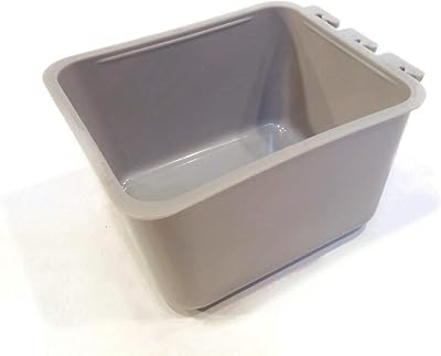 The ROP Shop | Gray Cage Cup for Feed & Water for Poultry, Ducks, Birds, Rabbits, Hamsters, etc