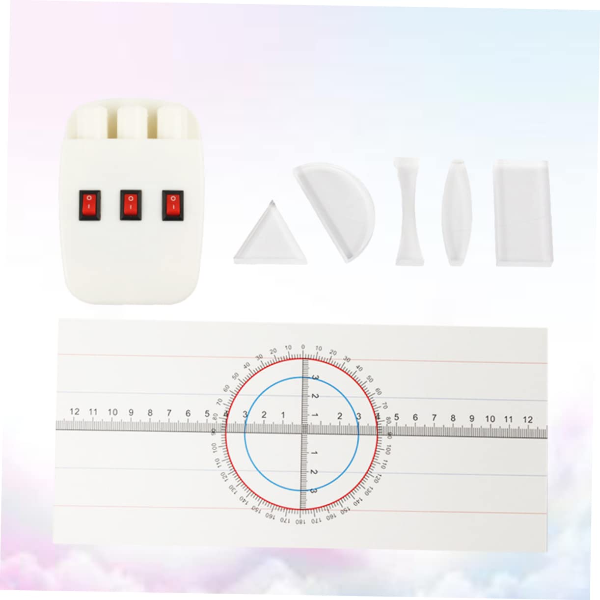 iplusmile Démonstrateur De Réfraction De La Lumière Ensemble D'Apprentissage Physique Kit D'Expérience D'Optique Physique Démo De Réflexion De La Lumière Démonstrateur De Réfraction
