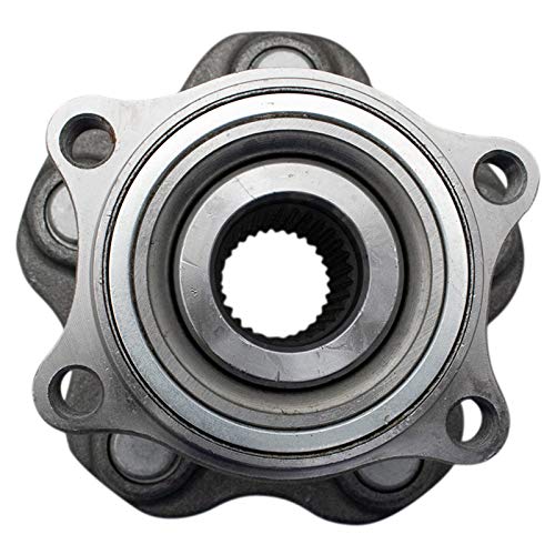 Image of TRQ Rear Driver and Passenger Side Wheel Bearing and Hub Assembly Set 2 Piece Compatible with 2003-2008 Infiniti FX35